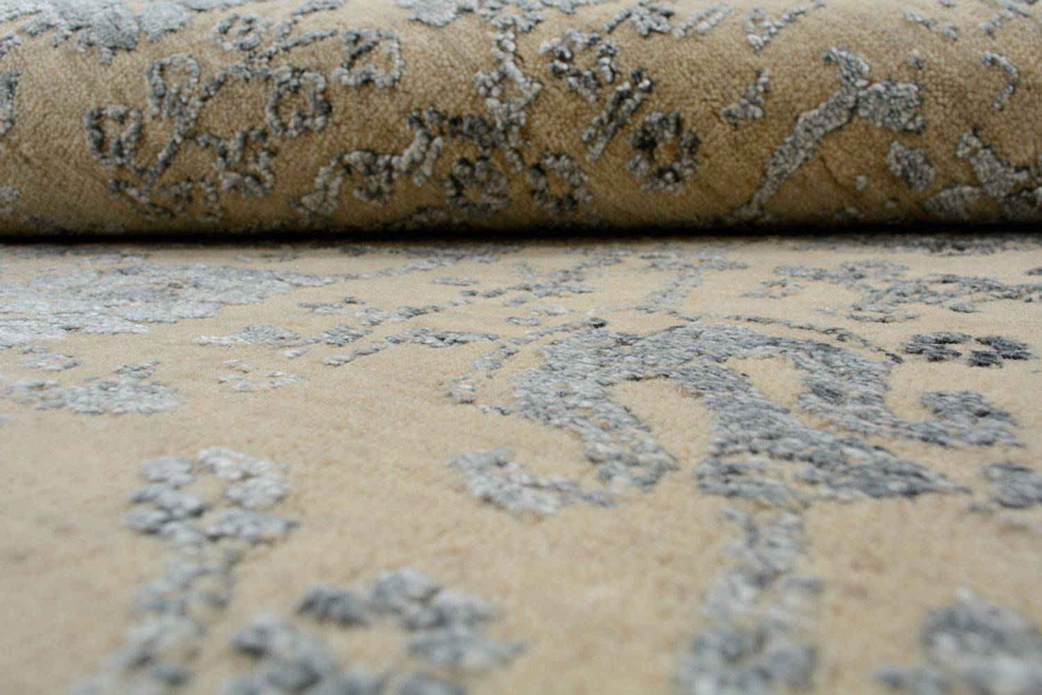 Designer tæppe - 184 x 151 cm - sand