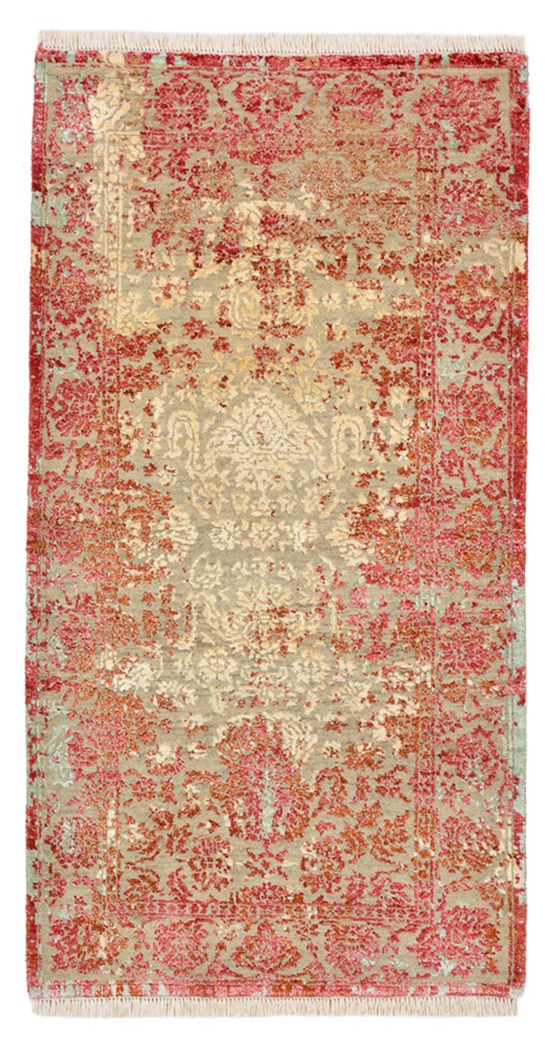 Designer tæppe - 133 x 71 cm - lysrød