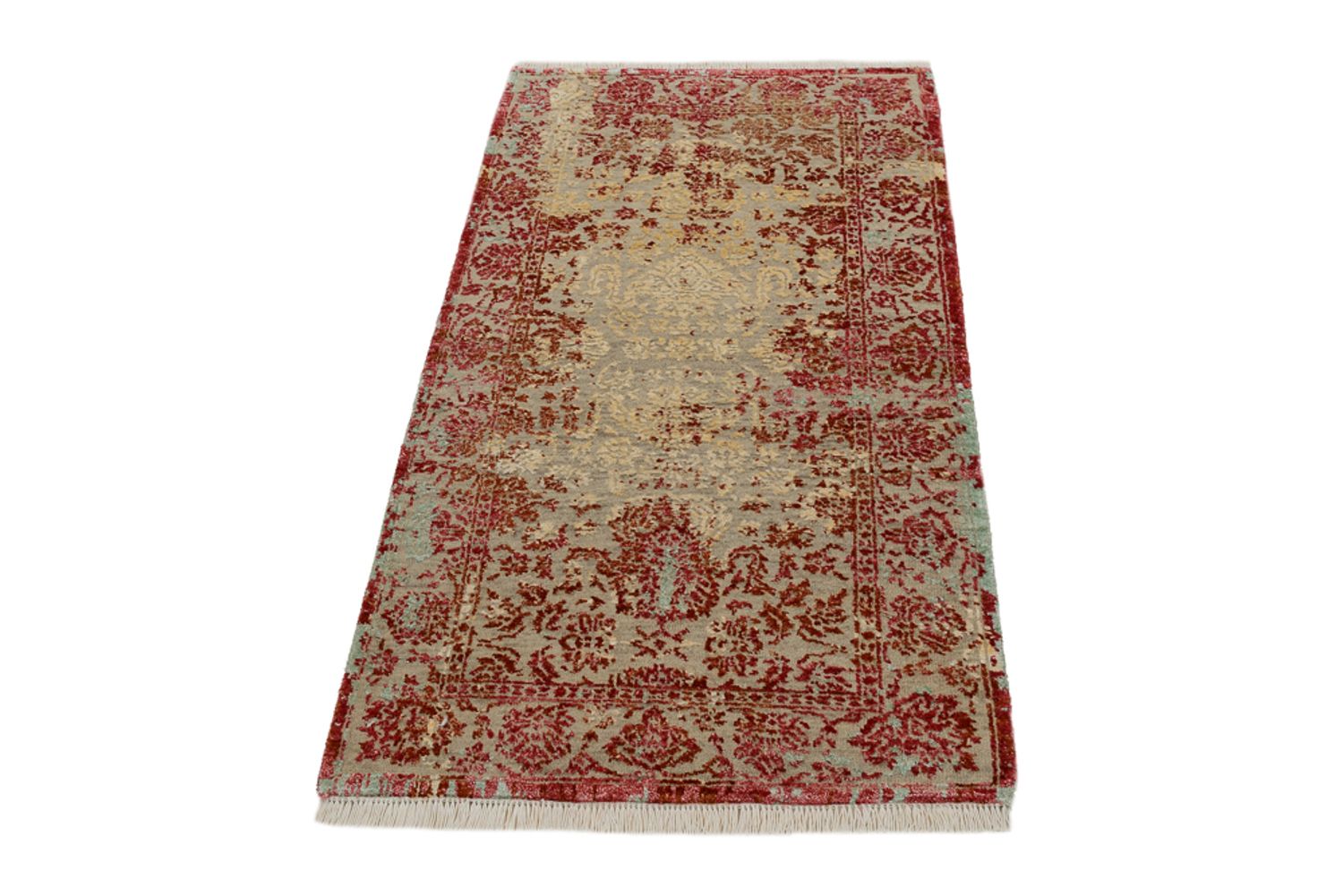 Designer tæppe - 133 x 71 cm - lysrød