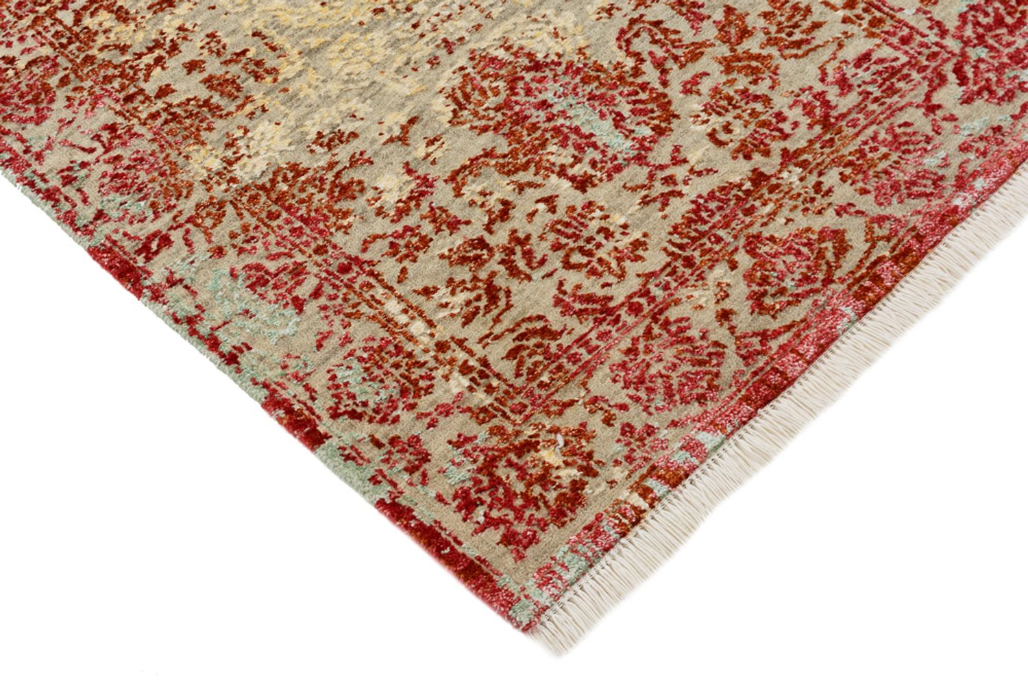 Designer tæppe - 133 x 71 cm - lysrød