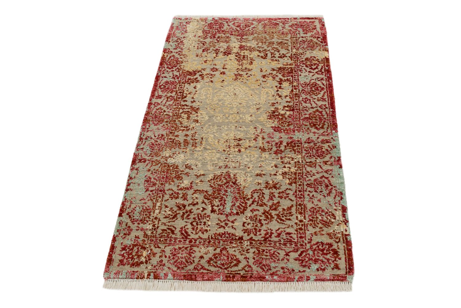 Designer tæppe - 134 x 71 cm - lysrød