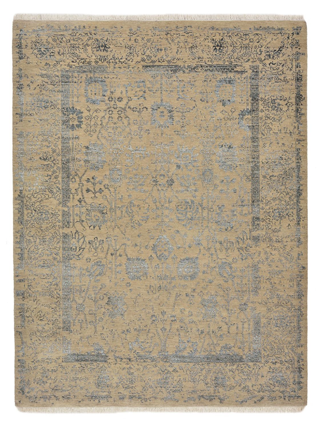 Designer tæppe - 201 x 155 cm - sand