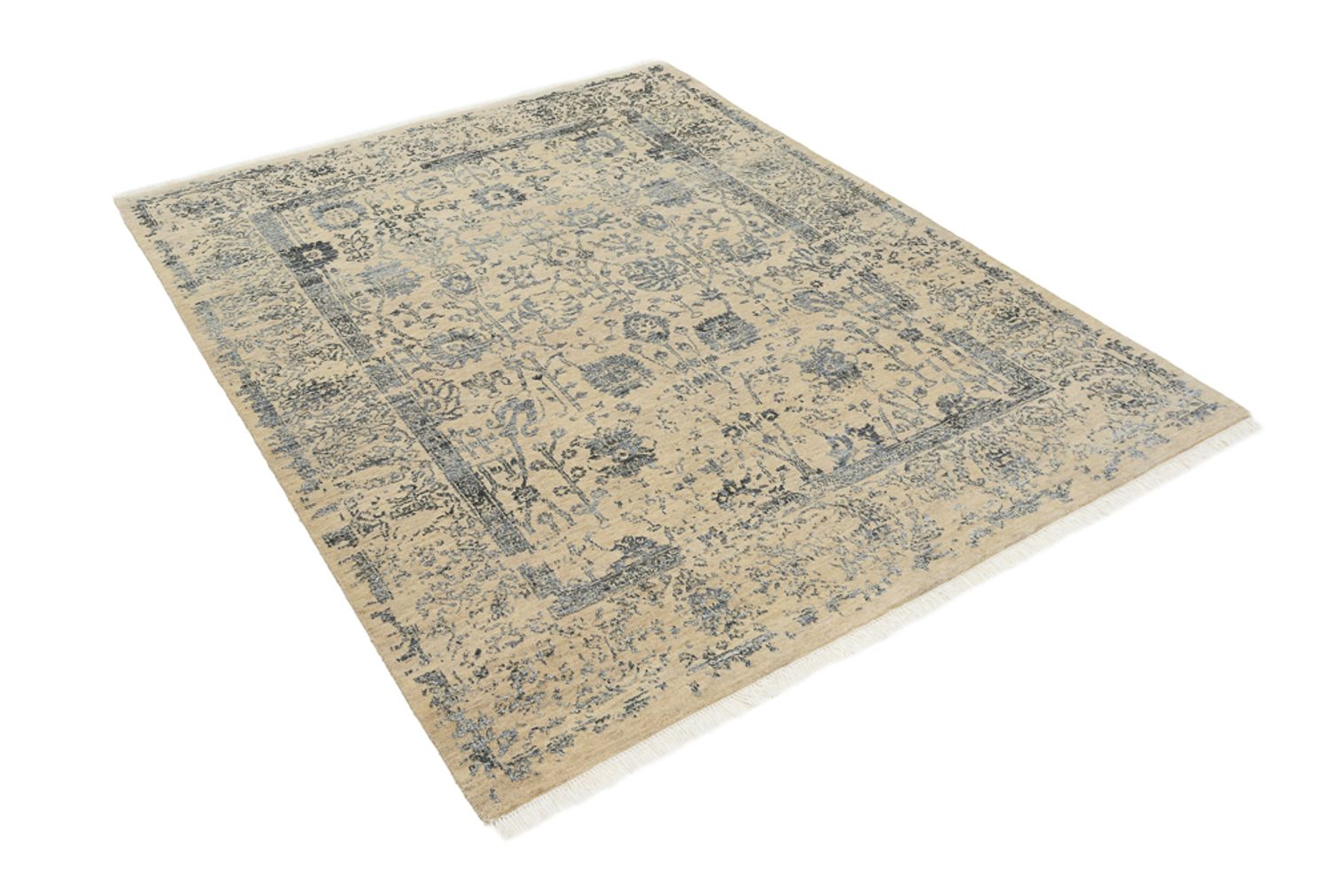 Designer tæppe - 201 x 155 cm - sand