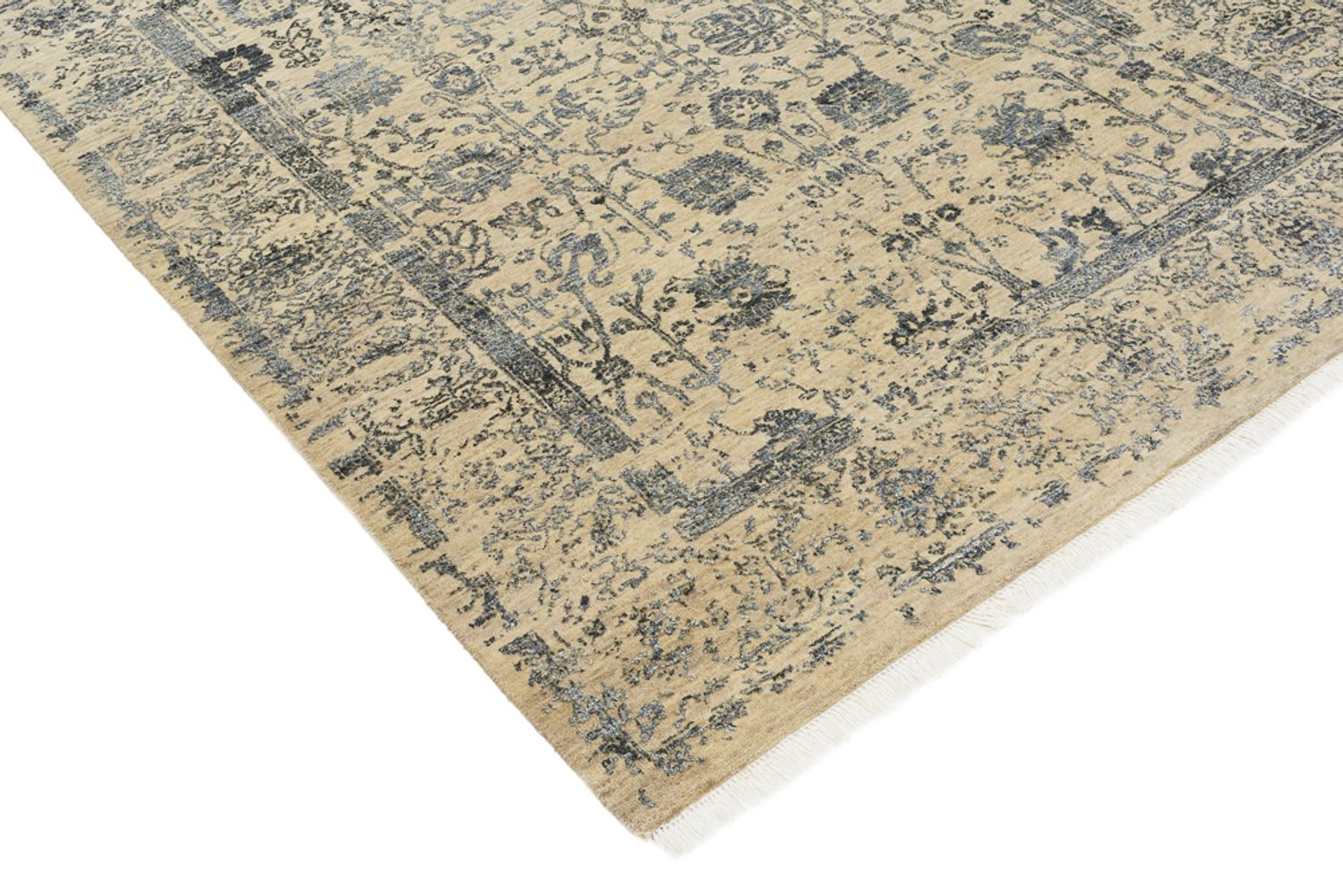 Designer tæppe - 201 x 155 cm - sand
