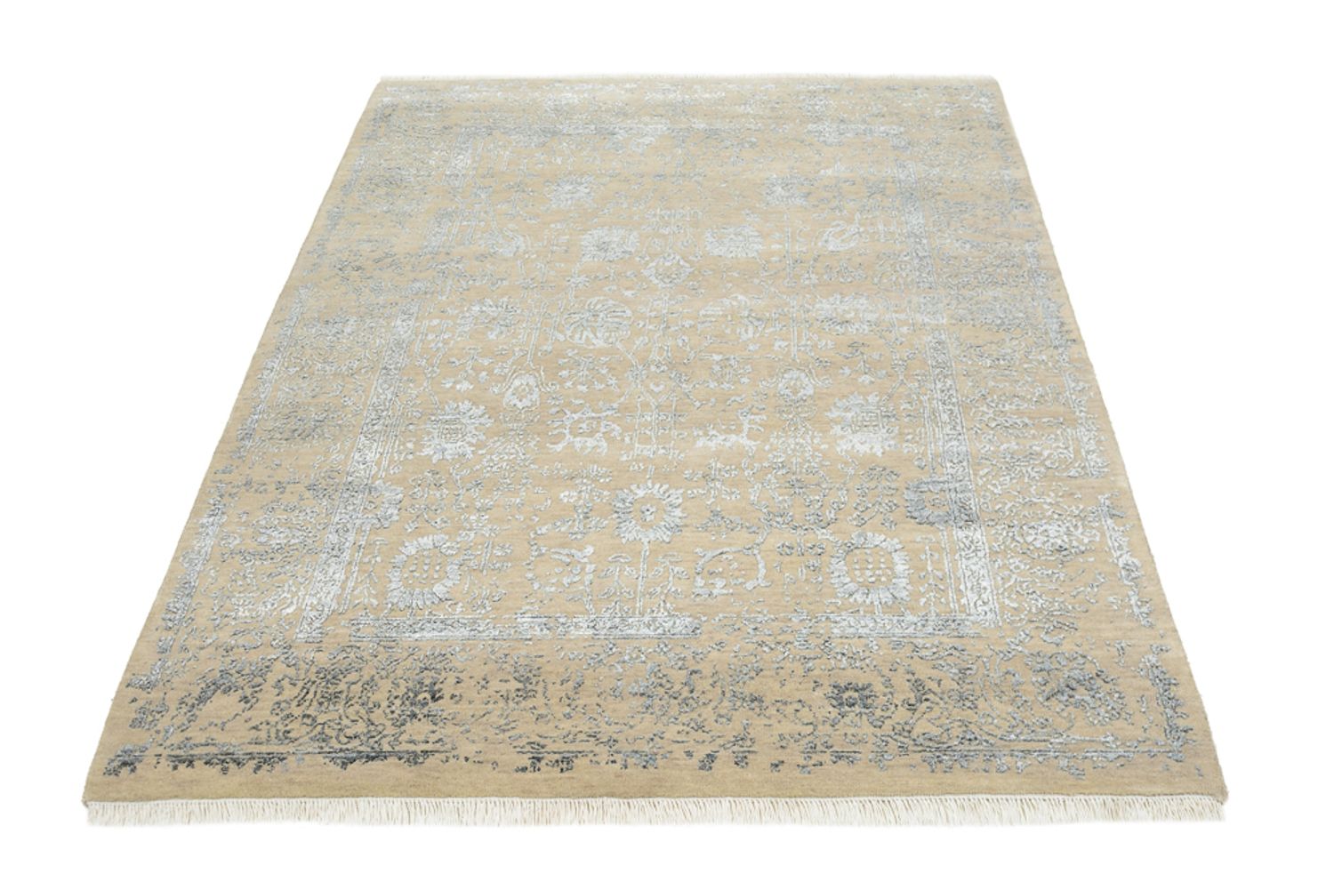 Designer tæppe - 201 x 155 cm - sand