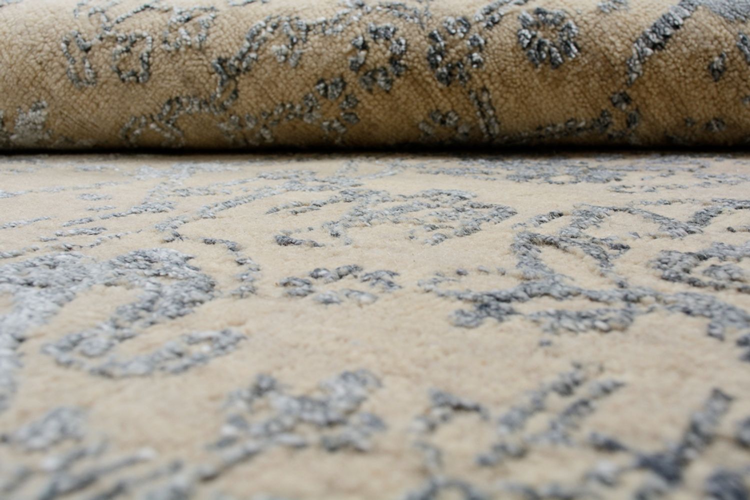 Designer tæppe - 201 x 155 cm - sand
