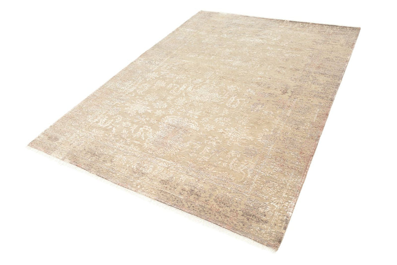 Designer tæppe - 179 x 131 cm - lys beige