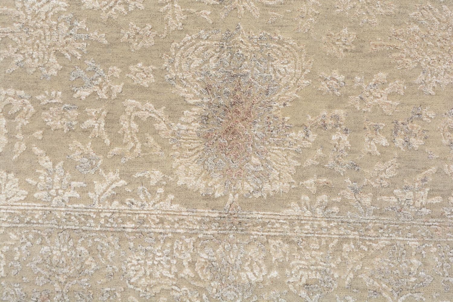 Designer tæppe - 179 x 131 cm - lys beige