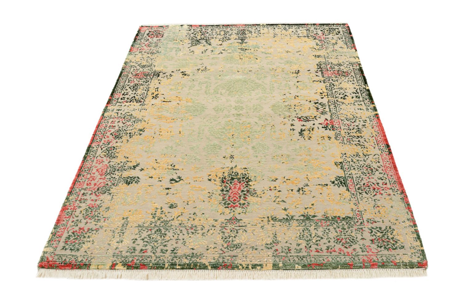 Designer tæppe - 188 x 130 cm - lys beige