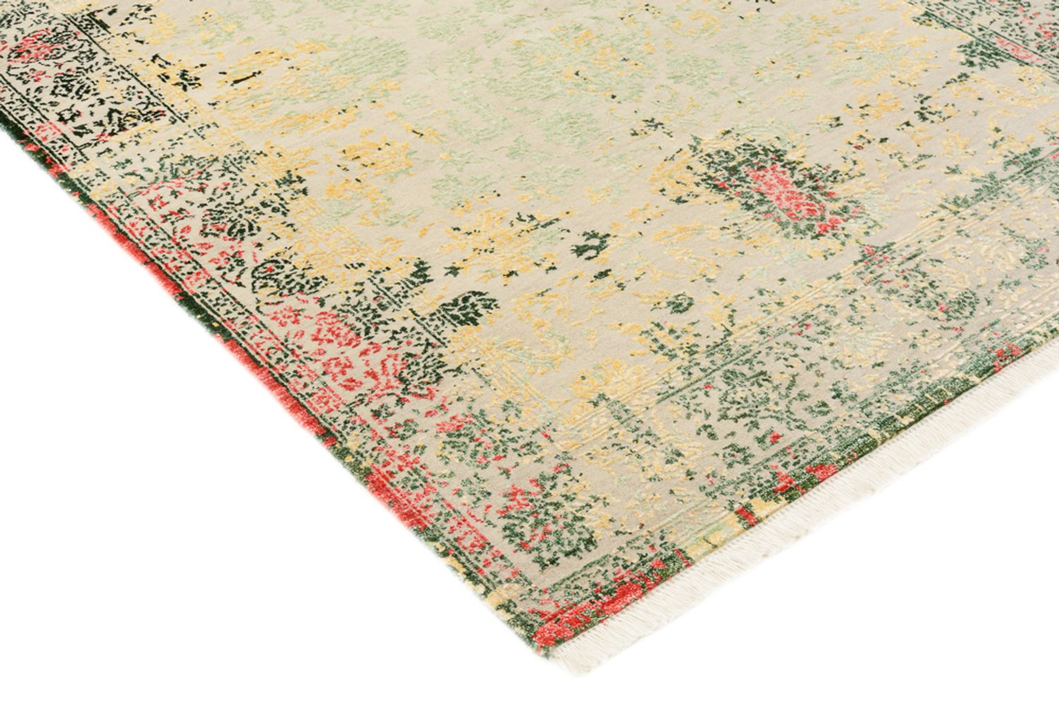Designer tæppe - 188 x 130 cm - lys beige