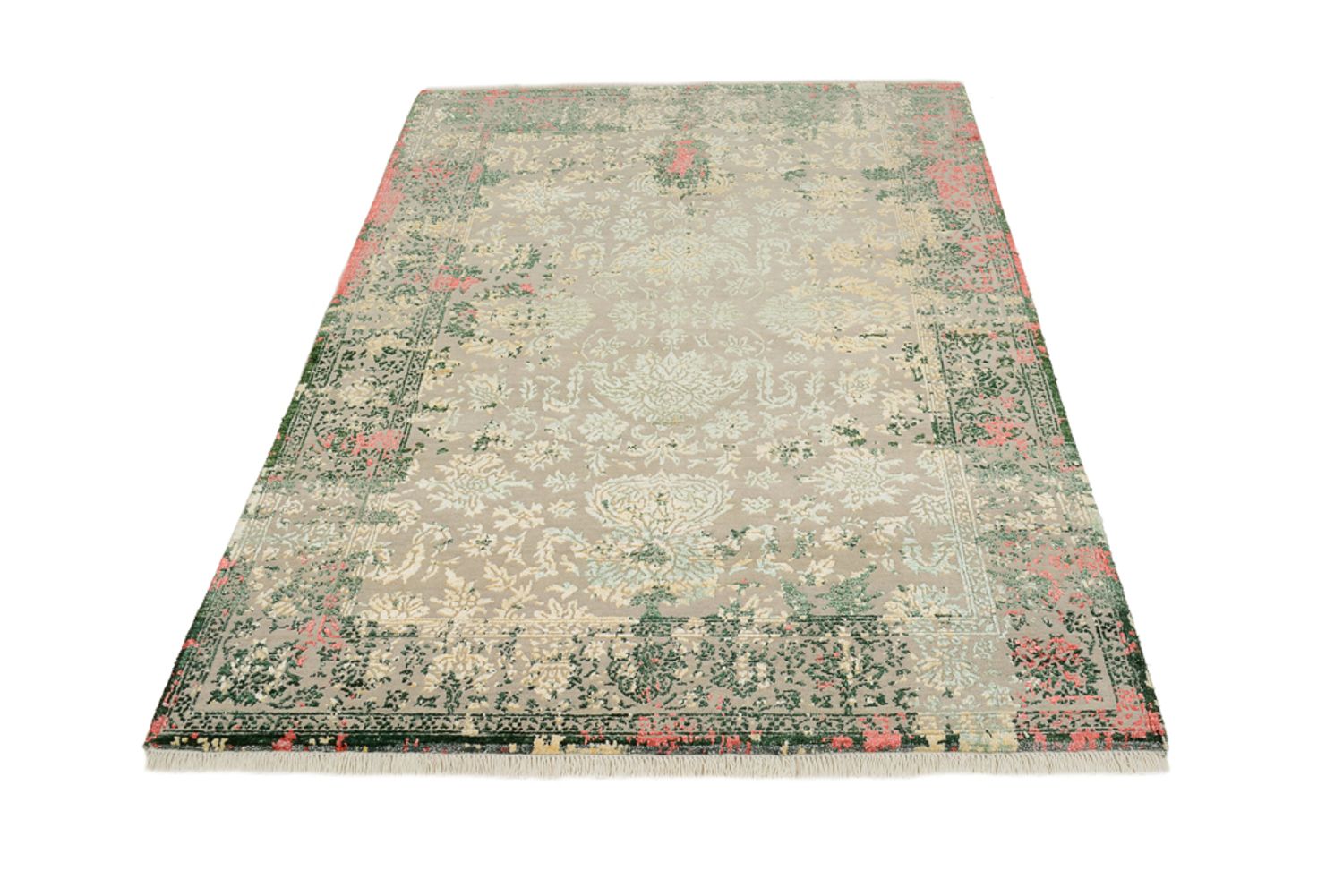 Designer tæppe - 188 x 130 cm - lys beige