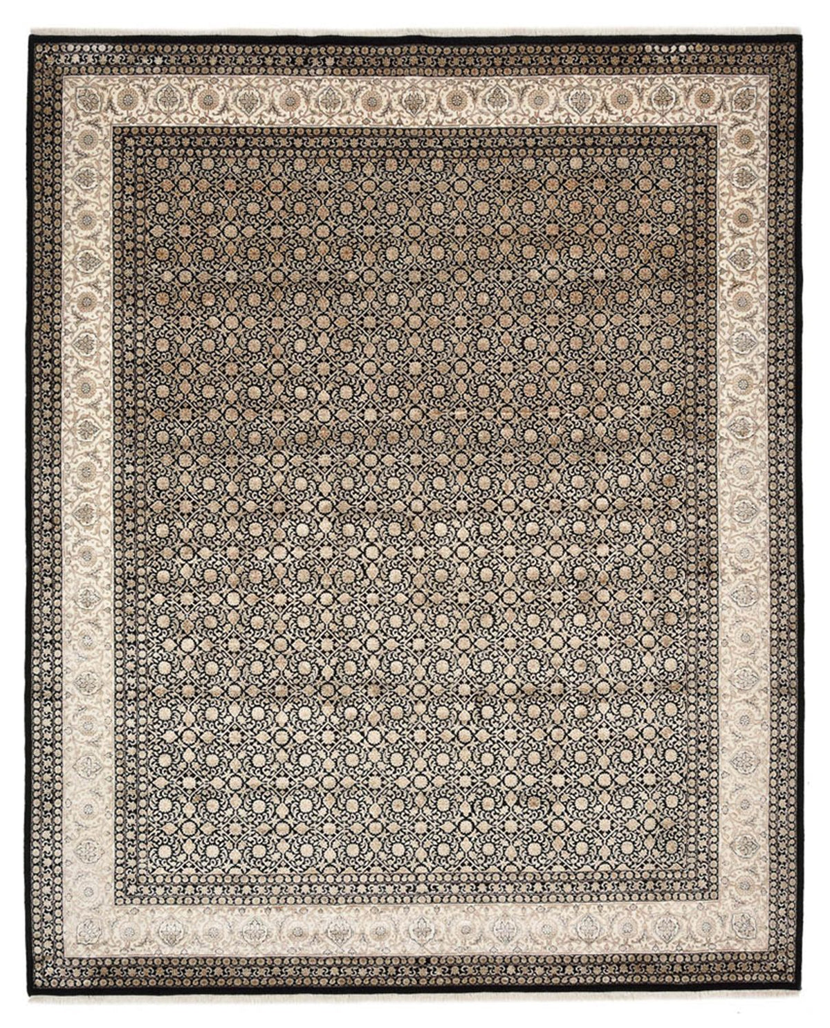 Orientalsk tæppe - Bijar - Indus - 303 x 246 cm - mørk beige