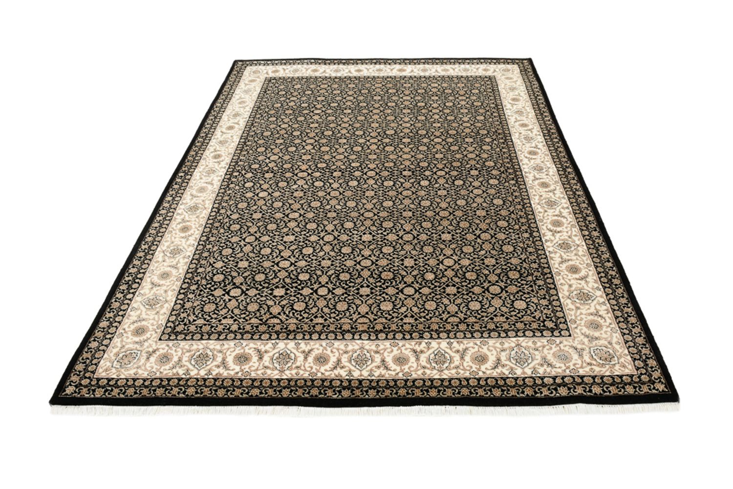 Orientalsk tæppe - Bijar - Indus - 203 x 144 cm - mørk beige