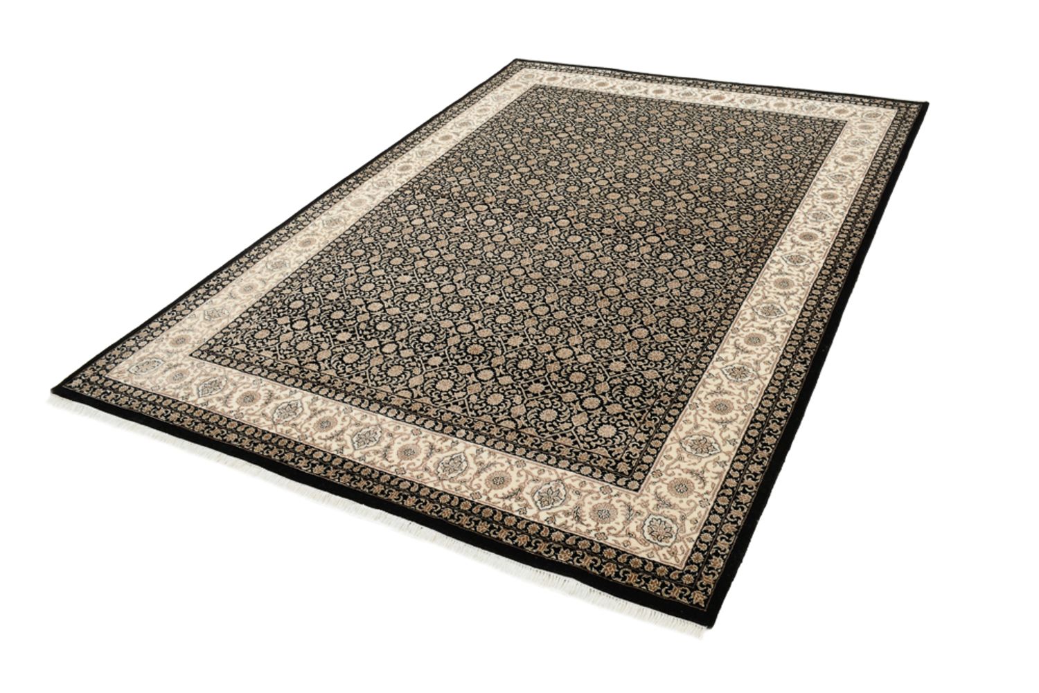Orientalsk tæppe - Bijar - Indus - 203 x 144 cm - mørk beige