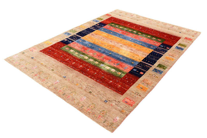 Gabbeh-tæppe - Loribaft Indus - 244 x 173 cm - flerfarvet