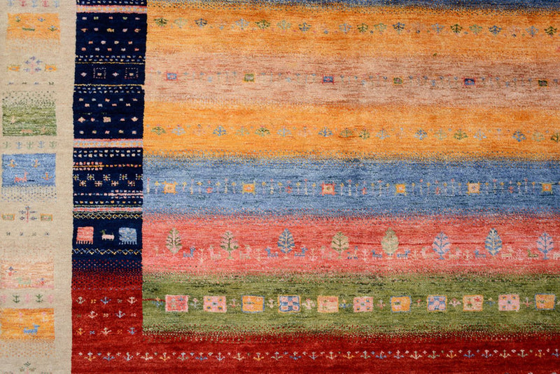 Gabbeh-tæppe - Loribaft Indus - 244 x 173 cm - flerfarvet