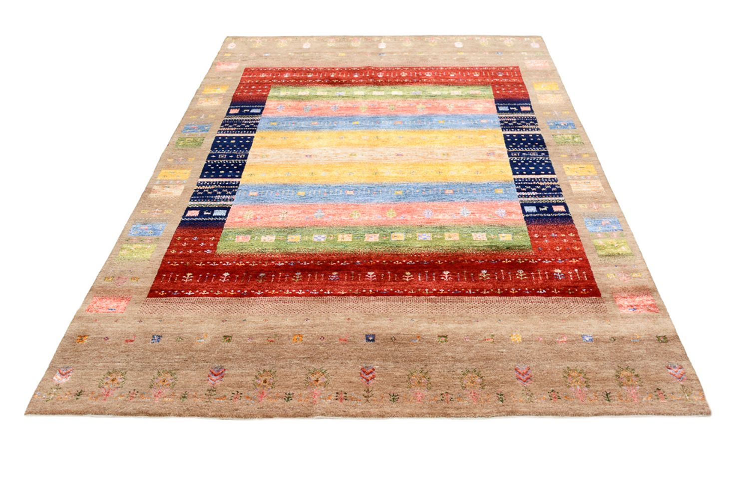 Gabbeh-tæppe - Loribaft Indus - 244 x 173 cm - flerfarvet