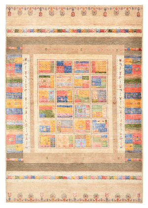 Gabbeh-tæppe - Loribaft Indus - 244 x 171 cm - flerfarvet