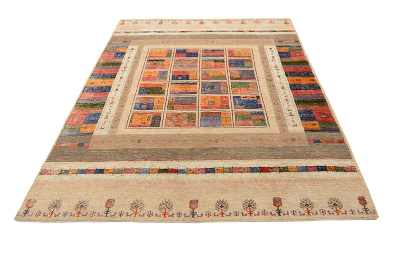 Gabbeh-tæppe - Loribaft Indus - 244 x 171 cm - flerfarvet