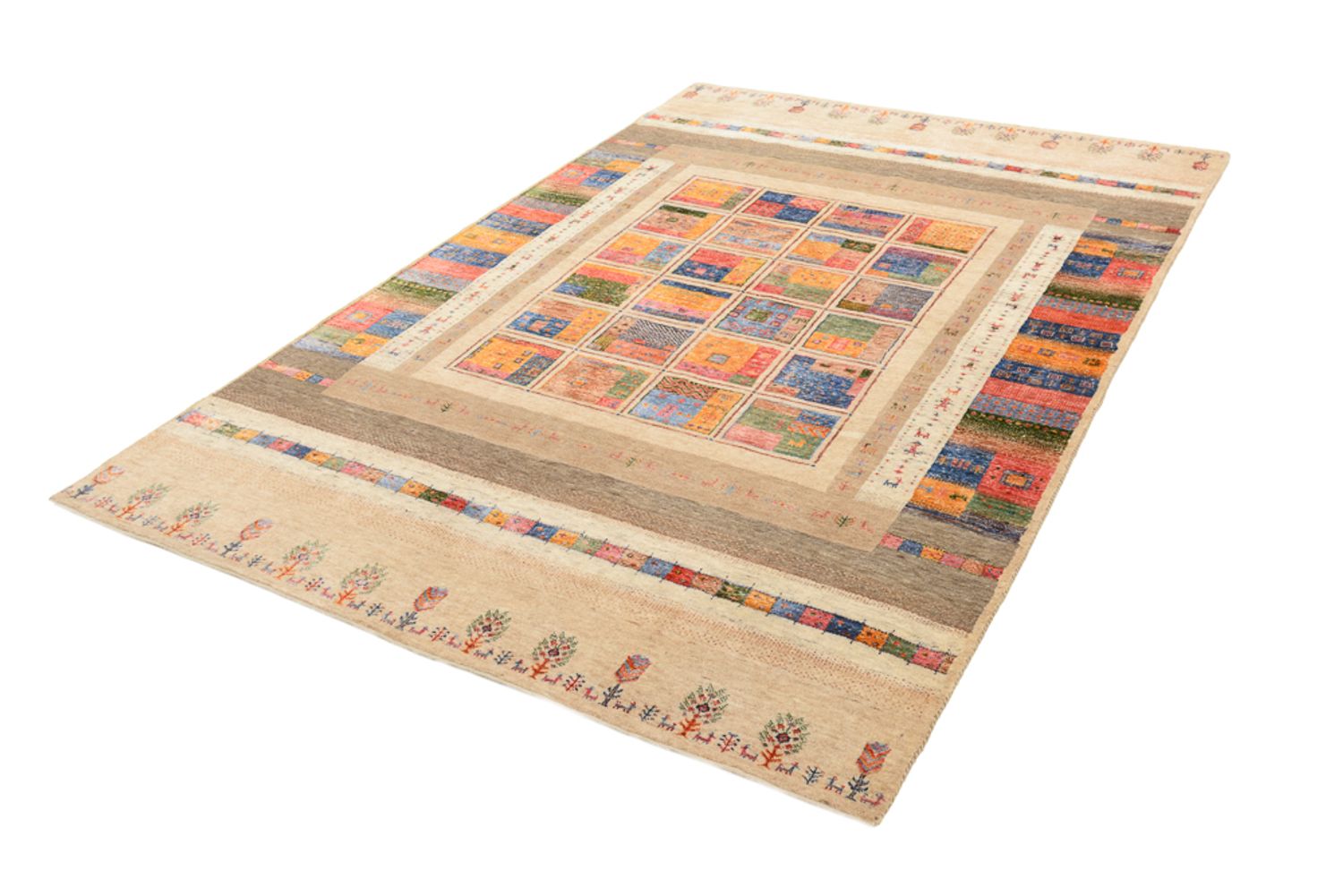 Gabbeh-tæppe - Loribaft Indus - 244 x 171 cm - flerfarvet