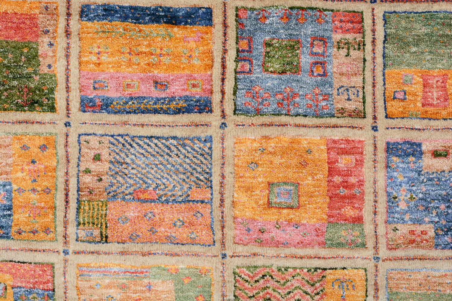 Gabbeh-tæppe - Loribaft Indus - 244 x 171 cm - flerfarvet