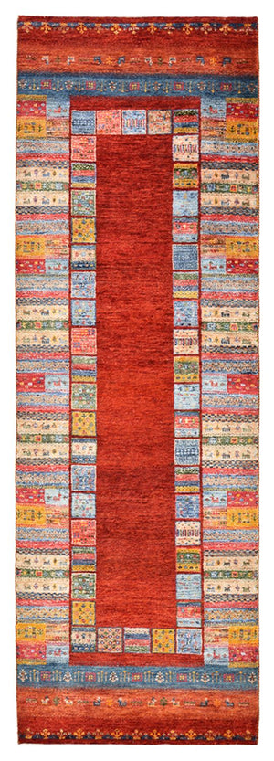 Løber Gabbeh-tæppe - Loribaft Indus - 249 x 82 cm - flerfarvet
