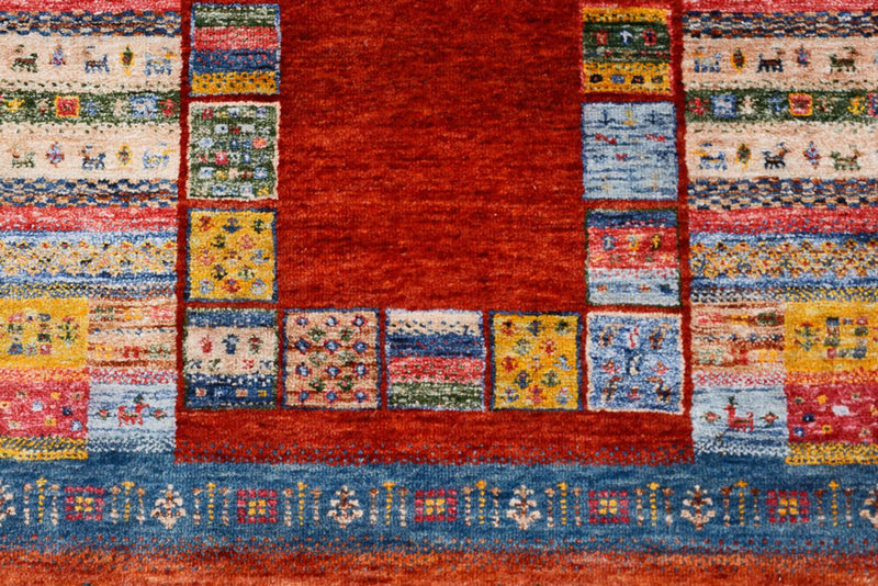 Løber Gabbeh-tæppe - Loribaft Indus - 249 x 82 cm - flerfarvet