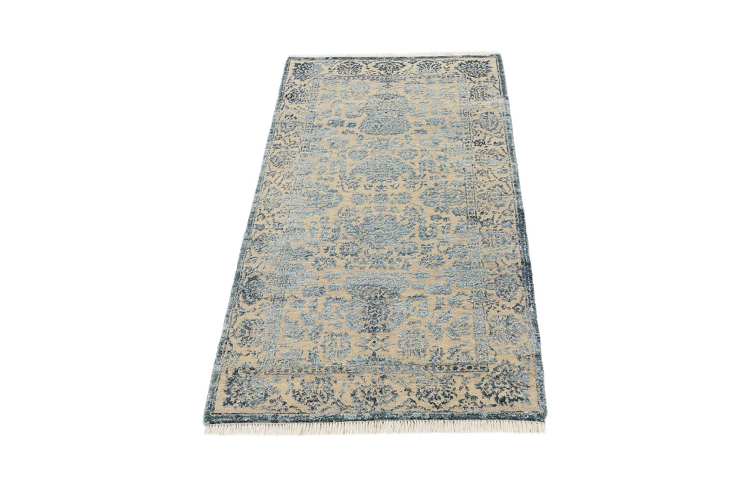 Designer tæppe - 134 x 70 cm - lysegrå