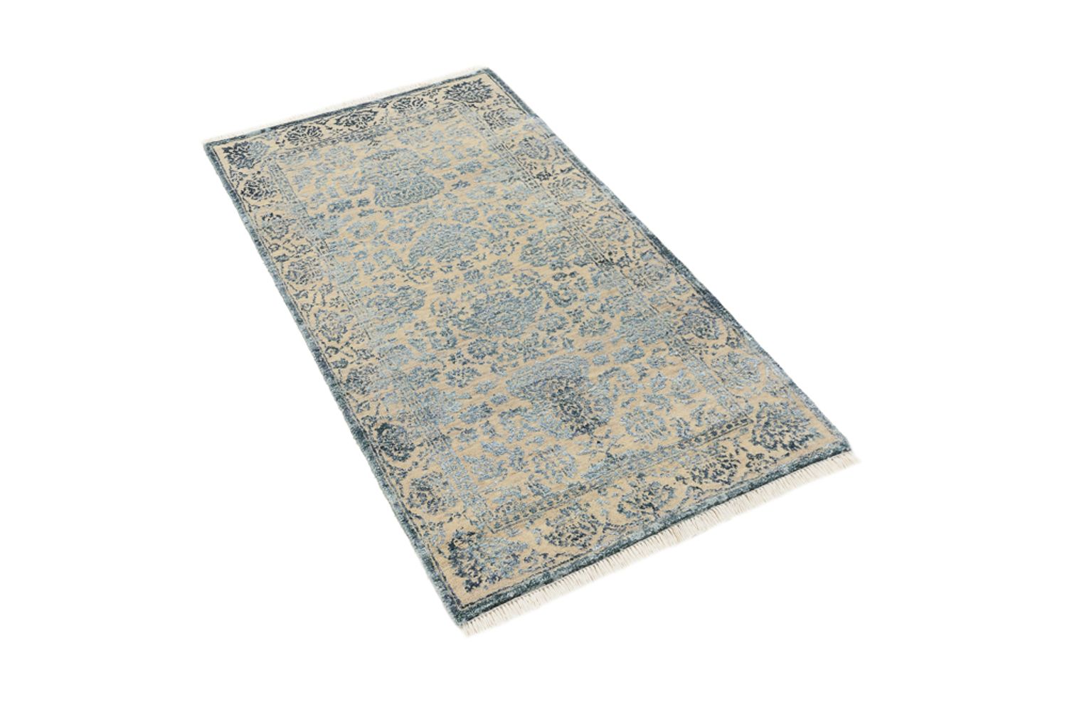 Designer tæppe - 134 x 70 cm - lysegrå
