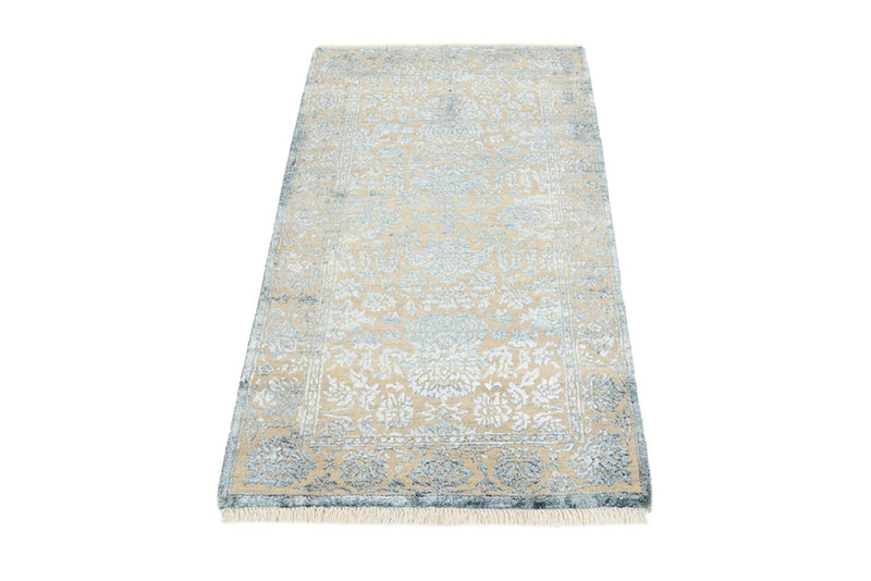 Designer tæppe - 134 x 70 cm - lysegrå
