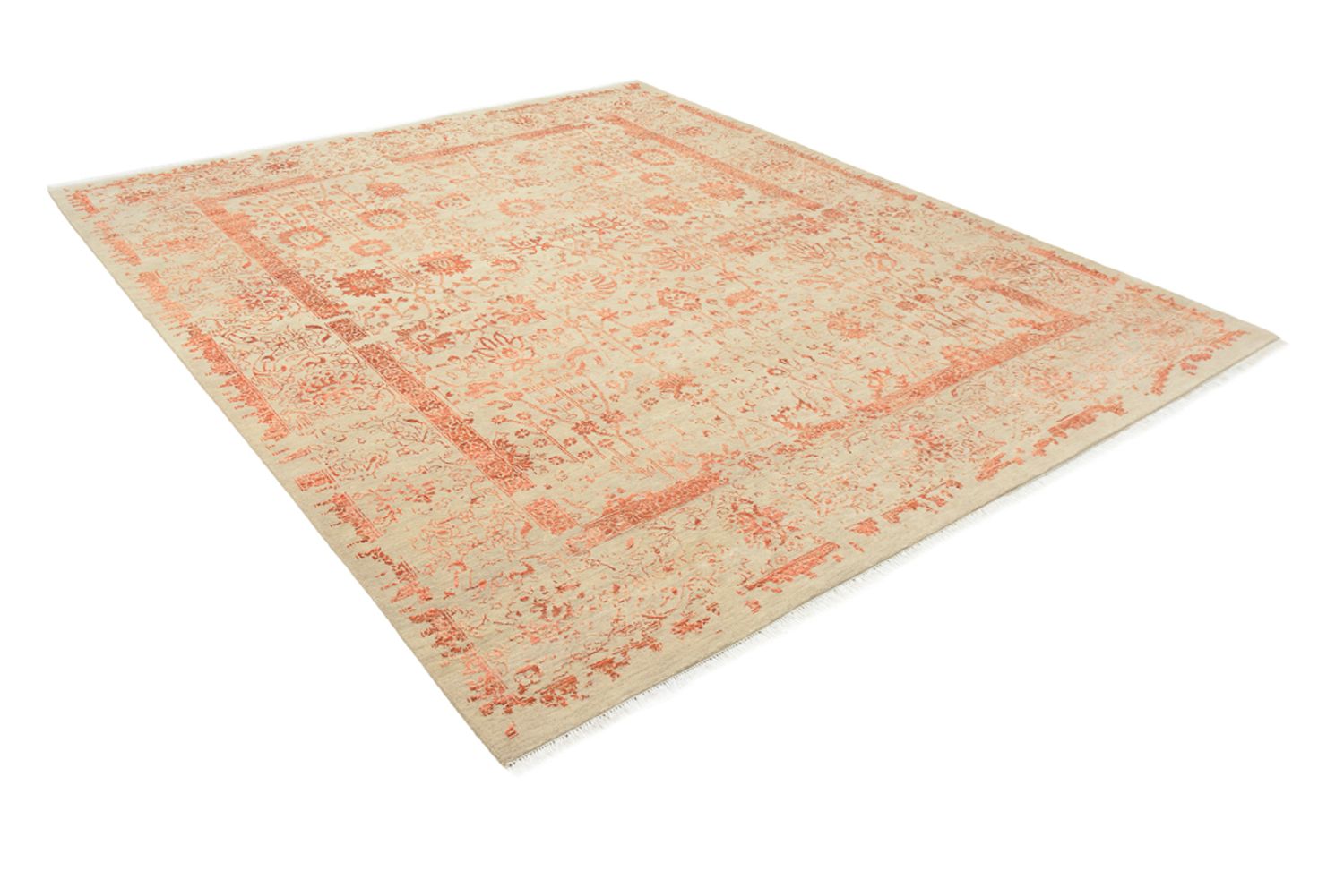 Designer tæppe - 299 x 253 cm - orange