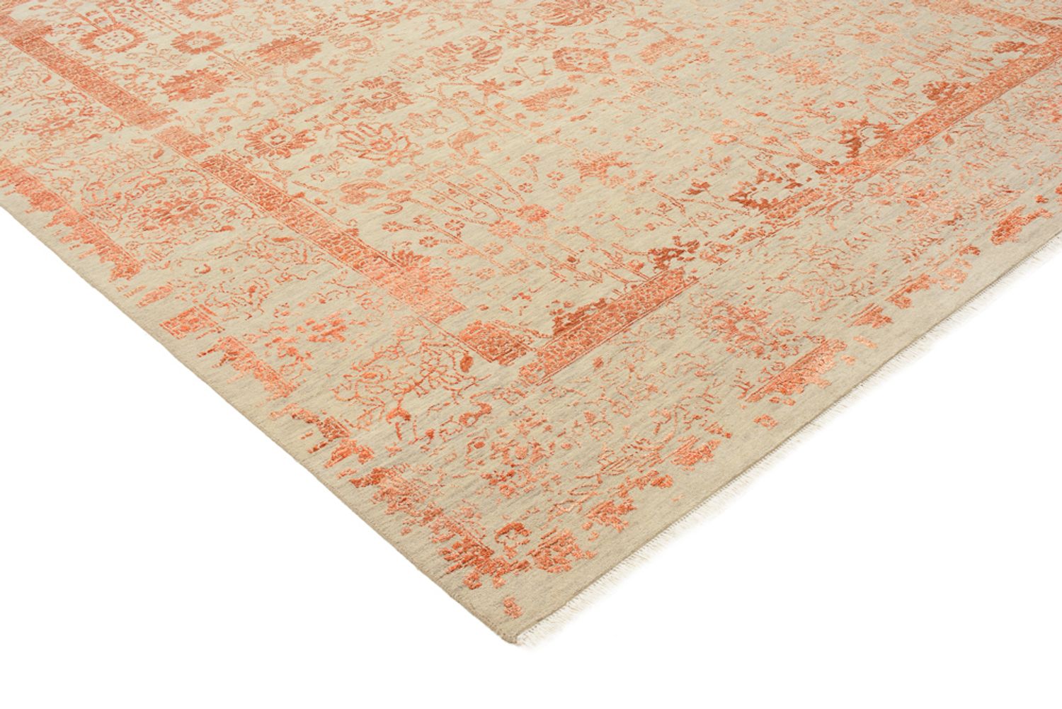 Designer tæppe - 299 x 253 cm - orange
