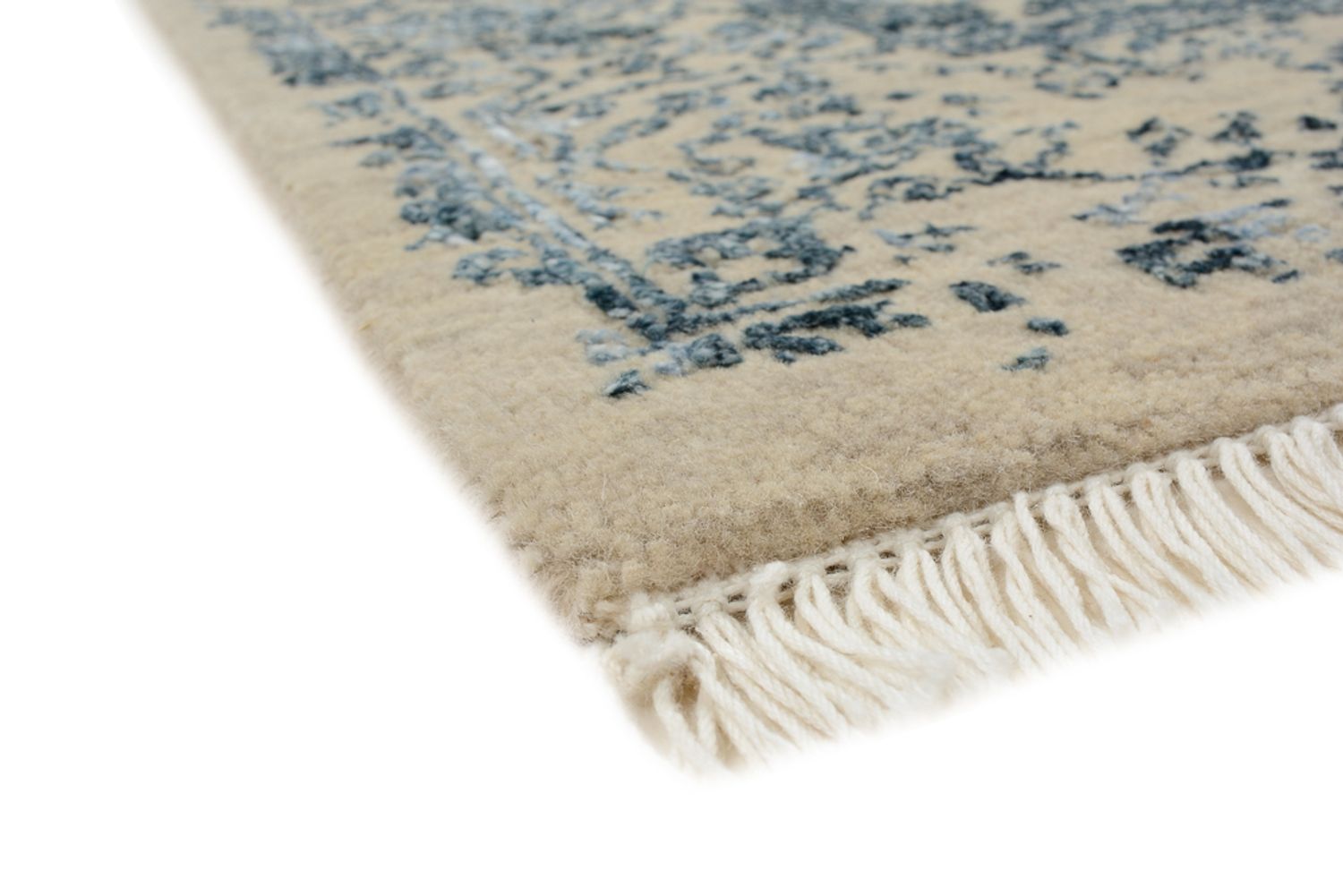 Designer tæppe - 149 x 95 cm - lys beige