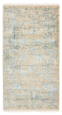 Designer tæppe - 137 x 76 cm - lys beige