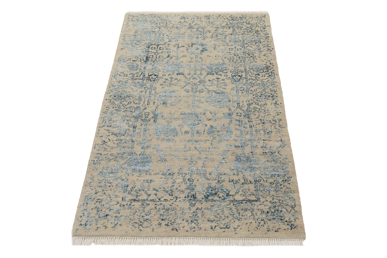 Designer tæppe - 137 x 76 cm - lys beige
