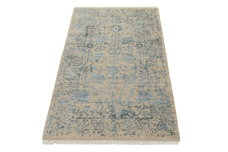 Designer tæppe - 137 x 76 cm - lys beige