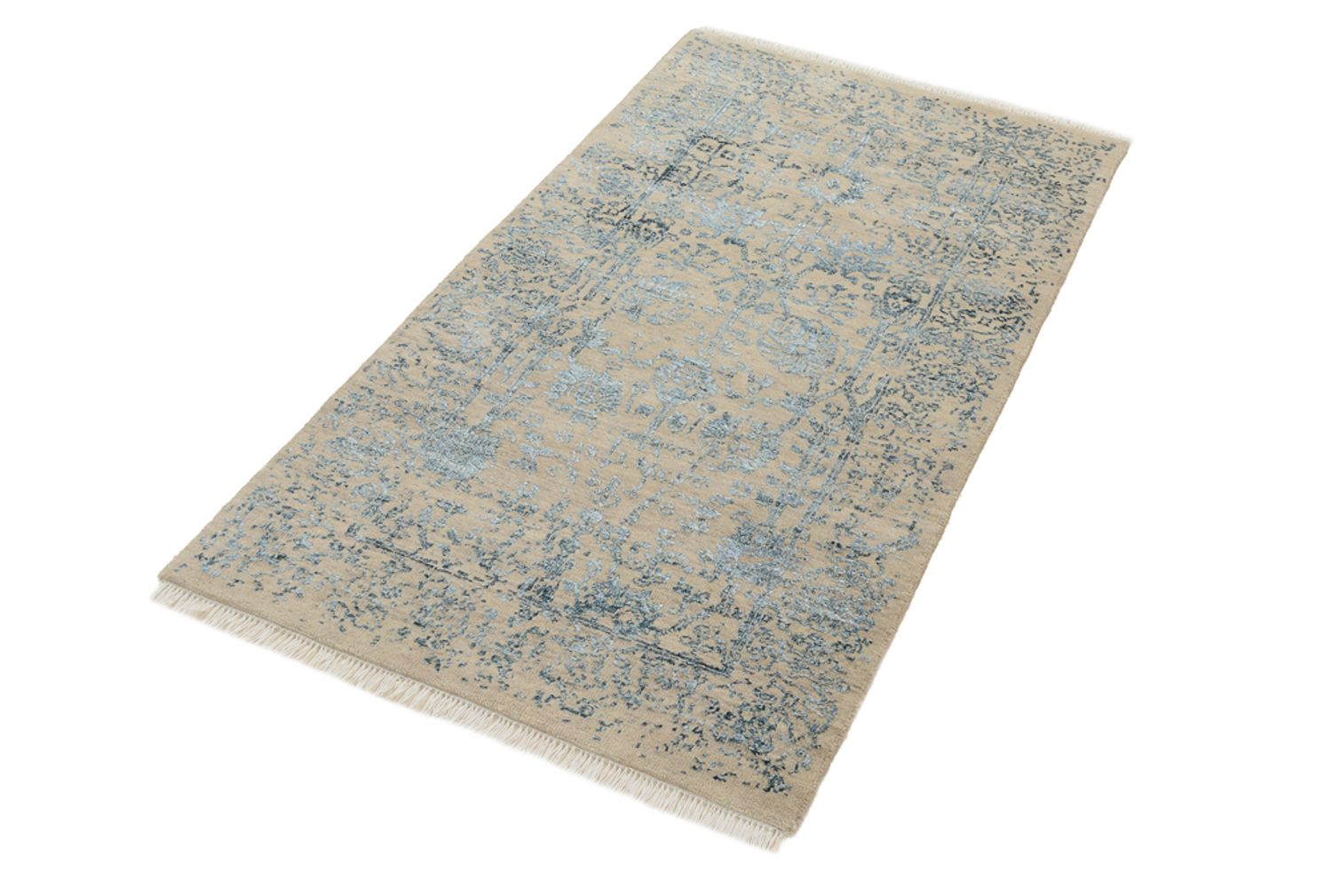 Designer tæppe - 137 x 76 cm - lys beige