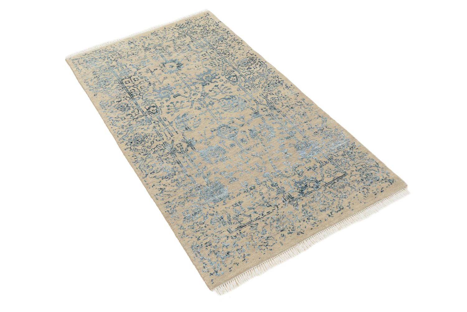 Designer tæppe - 137 x 76 cm - lys beige