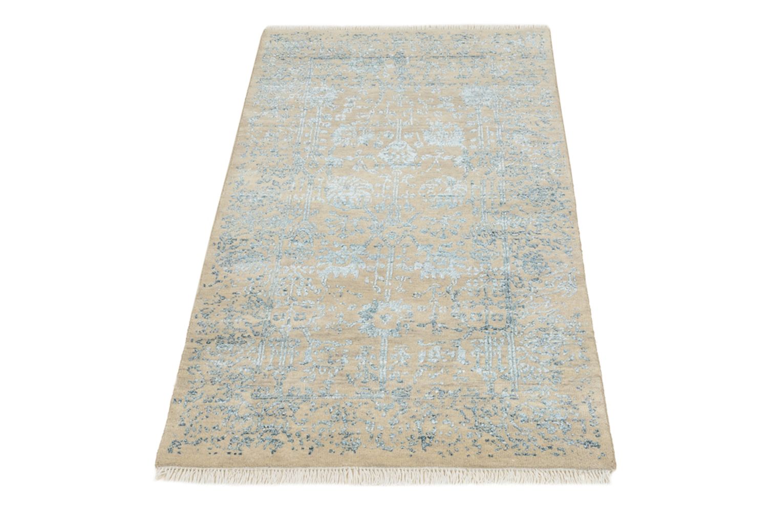 Designer tæppe - 137 x 76 cm - lys beige