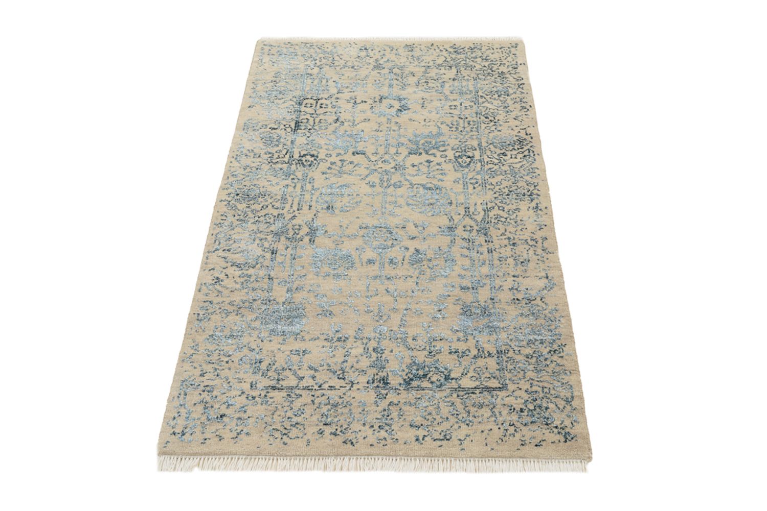 Designer tæppe - 137 x 78 cm - lys beige