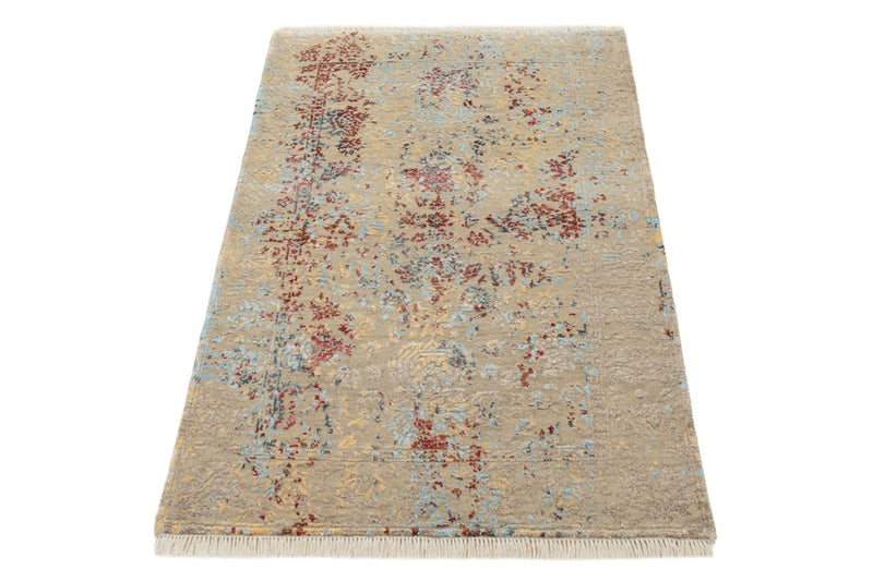 Designer tæppe - 129 x 81 cm - lys beige