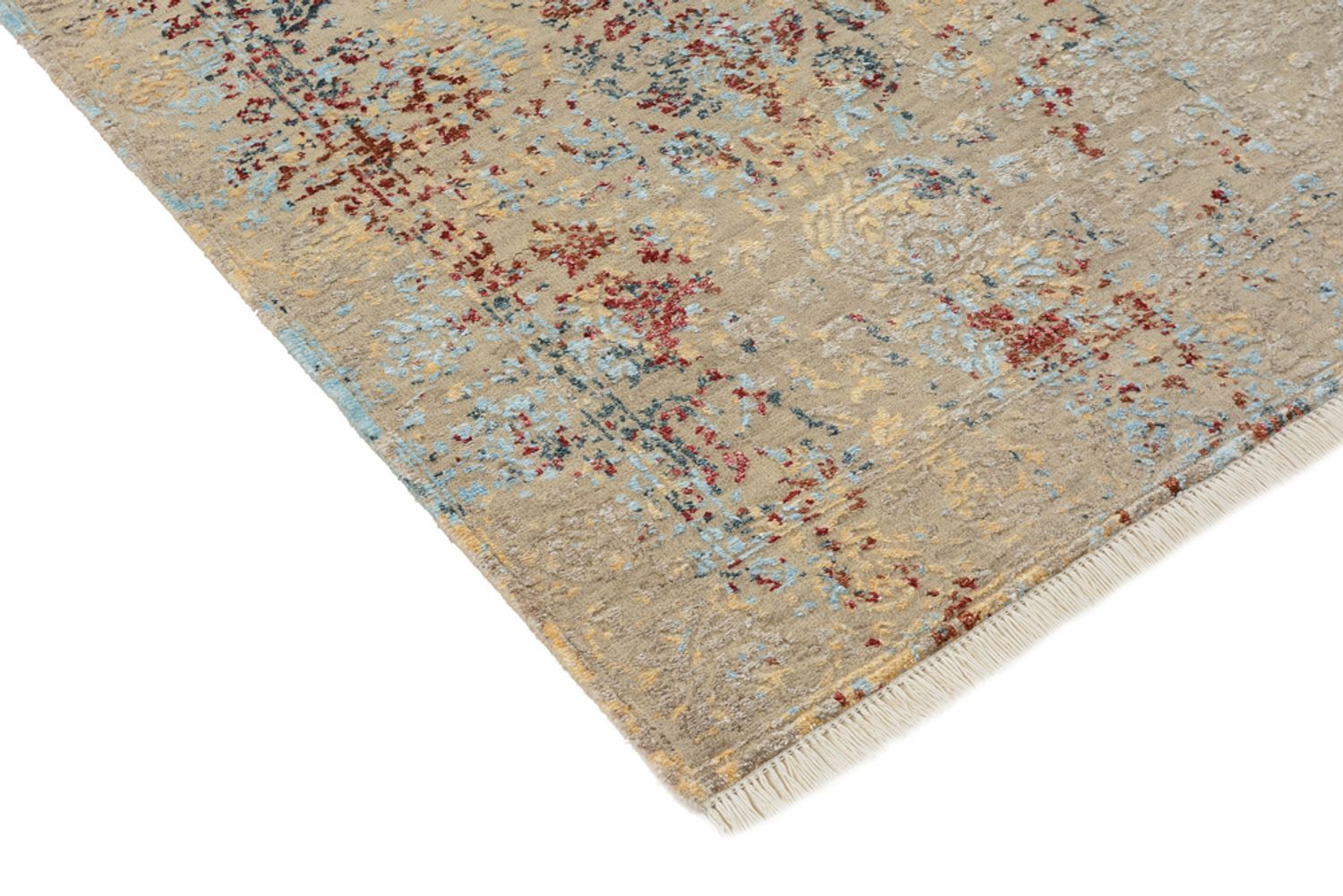 Designer tæppe - 129 x 81 cm - lys beige
