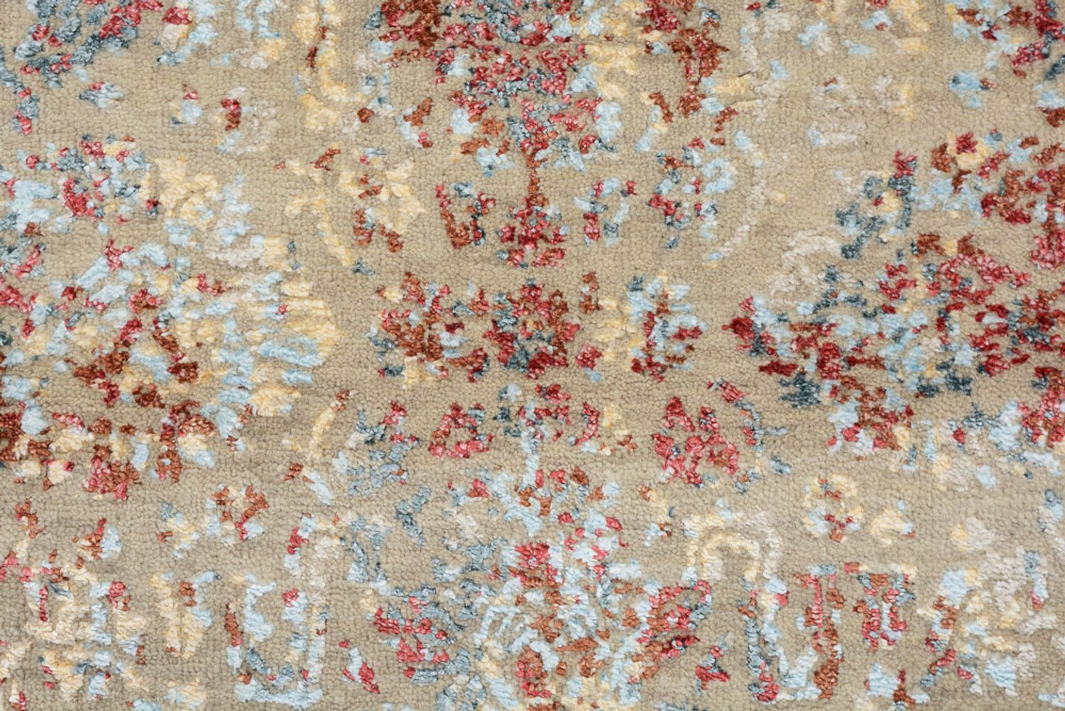 Designer tæppe - 129 x 81 cm - lys beige