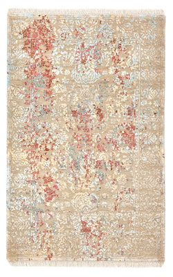 Designer tæppe - 124 x 81 cm - lys beige