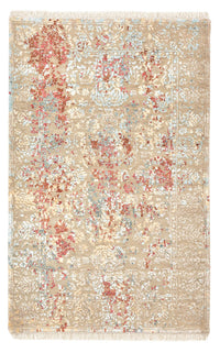 Designer tæppe - 124 x 81 cm - lys beige