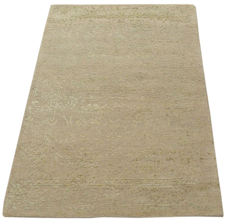Designer tæppe - 118 x 79 cm - sand
