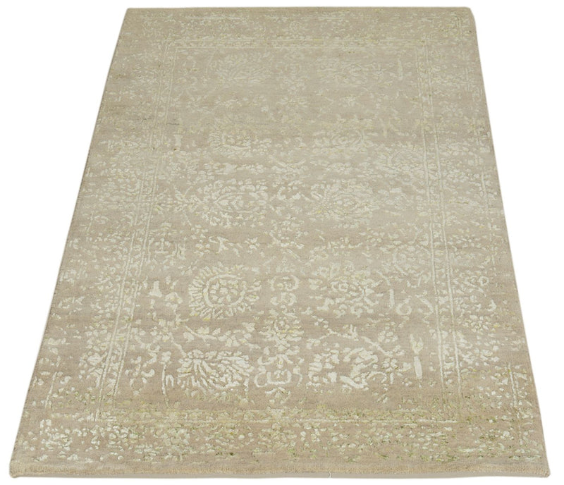 Designer tæppe - 118 x 79 cm - sand