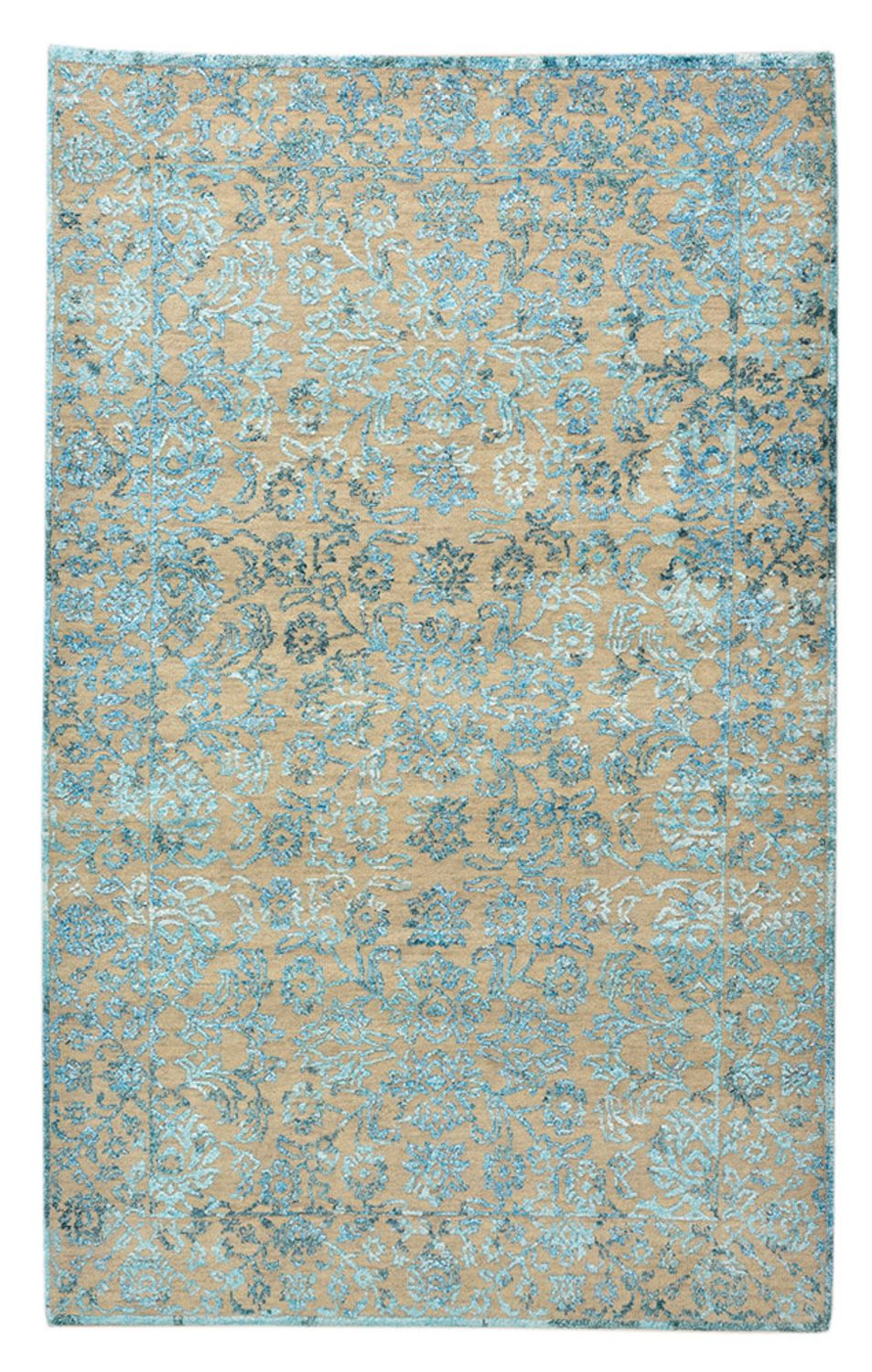 Designer tæppe - 150 x 95 cm - lyseblå