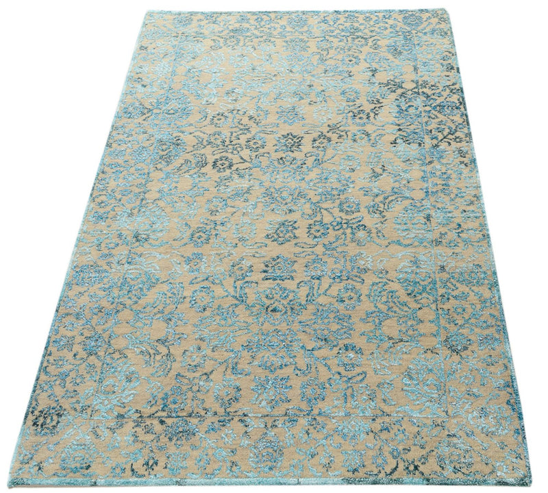 Designer tæppe - 150 x 95 cm - lyseblå