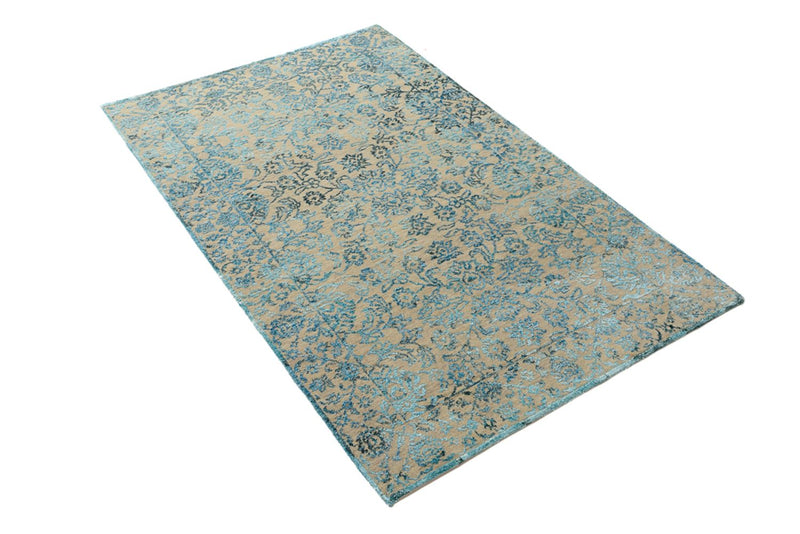 Designer tæppe - 150 x 95 cm - lyseblå